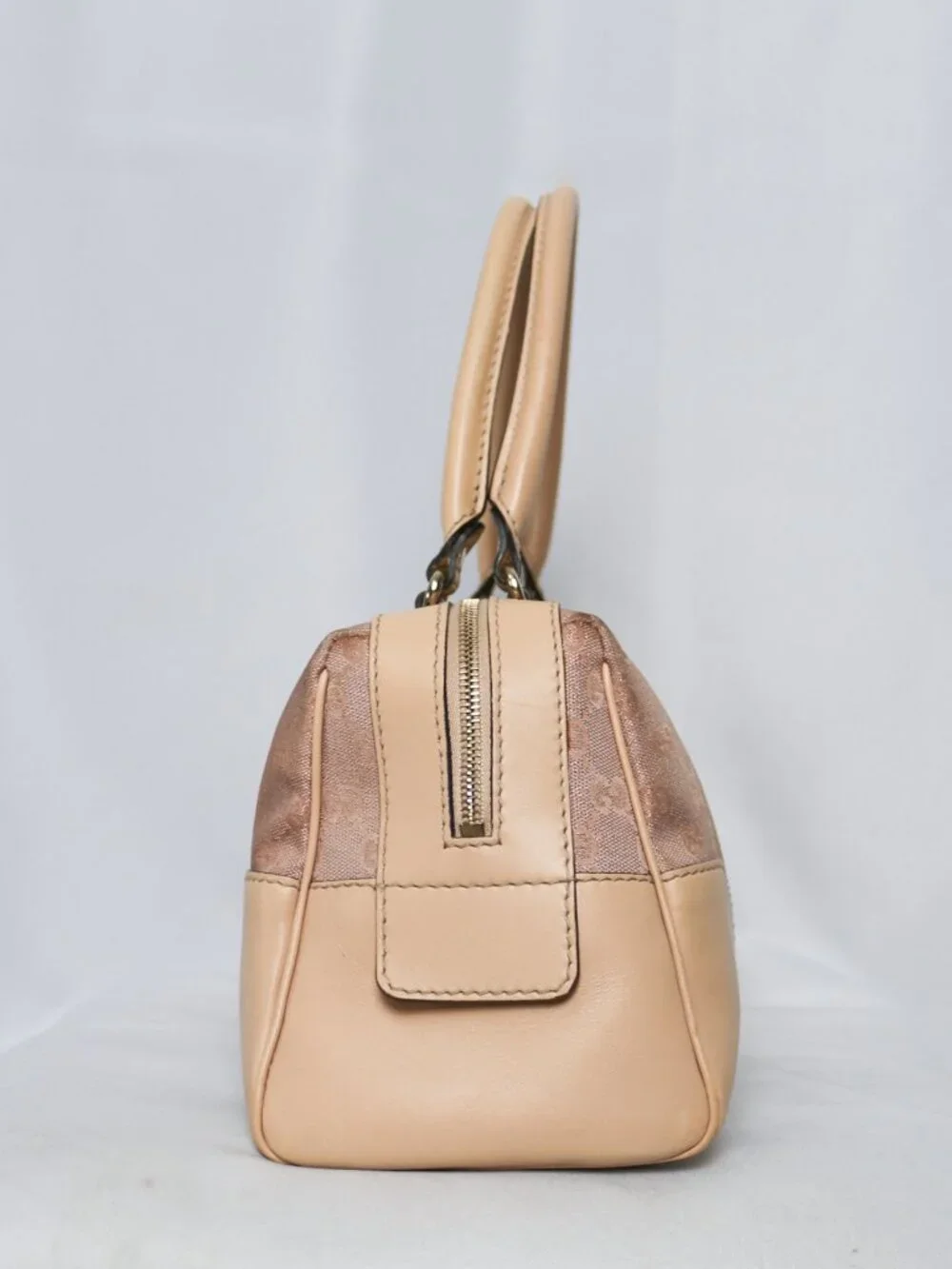 Gucci Lovely Heart pink glittery GG canvas boston bag
